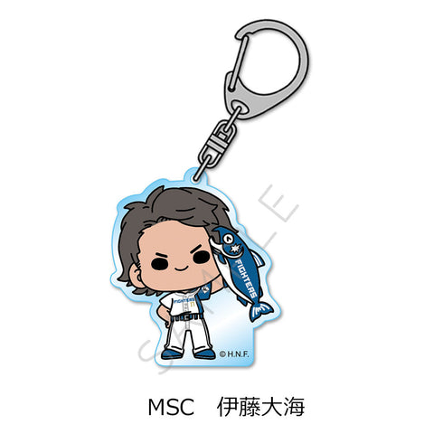 『北海道日本ハムファイターズ』アクリルキーホルダー (しゃけまるつかまえた!) mochocho-SC 伊藤大海